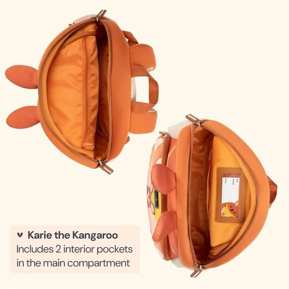 Toddler Backpack with Leash | Kangaroo - Picture 3 of 6